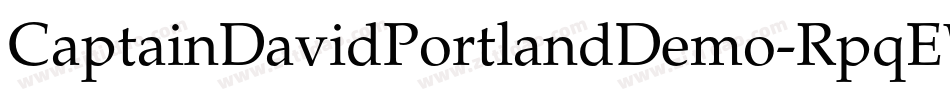 CaptainDavidPortlandDemo-RpqEW字体转换
