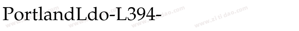PortlandLdo-L394字体转换