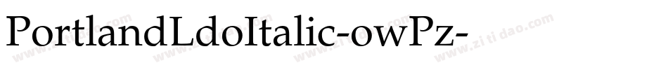PortlandLdoItalic-owPz字体转换