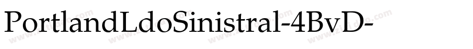 PortlandLdoSinistral-4BvD字体转换
