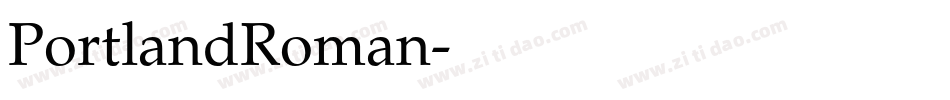 PortlandRoman字体转换