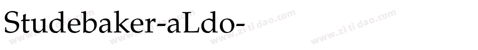Studebaker-aLdo字体转换