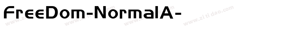 FreeDom-NormalA字体转换