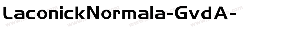 LaconickNormala-GvdA字体转换