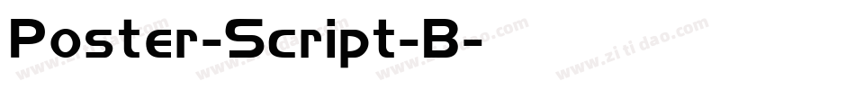 Poster-Script-B字体转换