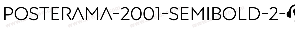 Posterama-2001-Semibold-2字体转换