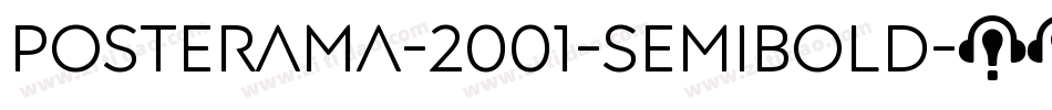 Posterama-2001-Semibold字体转换