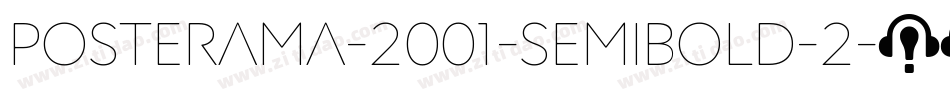 Posterama-2001-Semibold-2字体转换