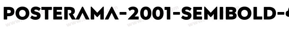Posterama-2001-Semibold字体转换