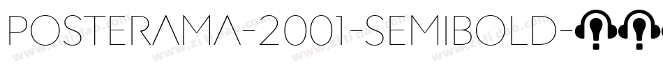 Posterama-2001-Semibold字体转换