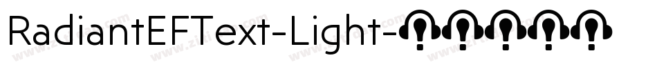 RadiantEFText-Light字体转换