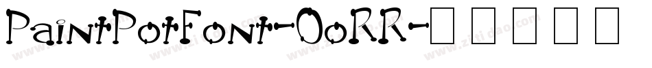 PaintPotFont-0oRR字体转换