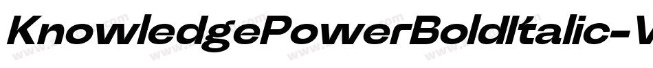 KnowledgePowerBoldItalic-VmMw字体转换 KnowledgePowerBoldItalic-VmMw字体转换