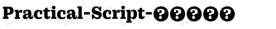 Practical-Script字体转换