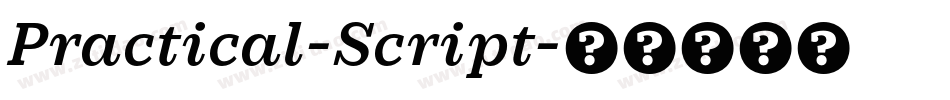 Practical-Script字体转换