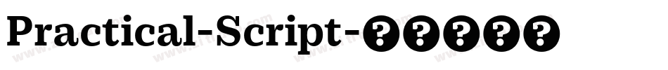 Practical-Script字体转换