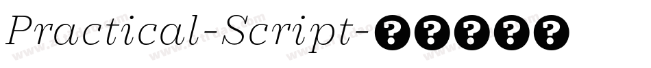 Practical-Script字体转换