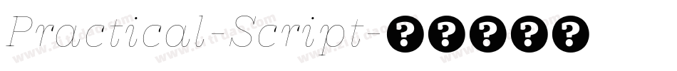 Practical-Script字体转换