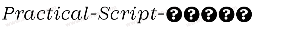 Practical-Script字体转换