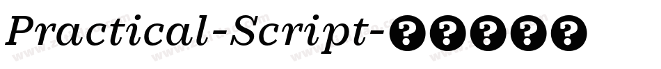 Practical-Script字体转换