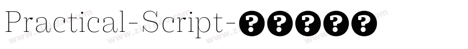 Practical-Script字体转换