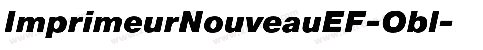 ImprimeurNouveauEF-Obl字体转换