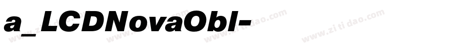 a_LCDNovaObl字体转换