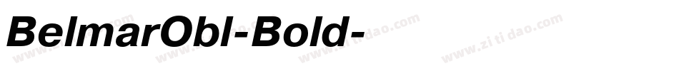 BelmarObl-Bold字体转换