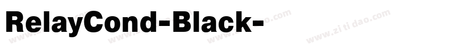RelayCond-Black字体转换