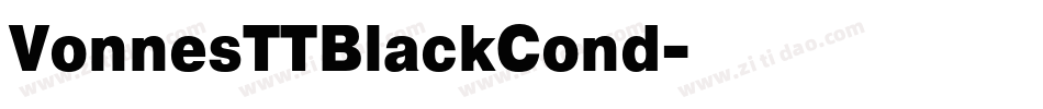 VonnesTTBlackCond字体转换