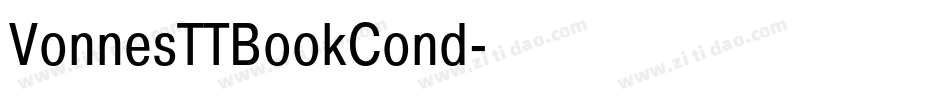 VonnesTTBookCond字体转换