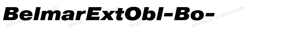 BelmarExtObl-Bo字体转换
