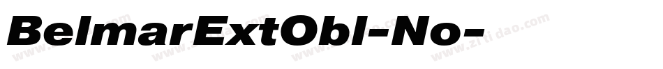 BelmarExtObl-No字体转换