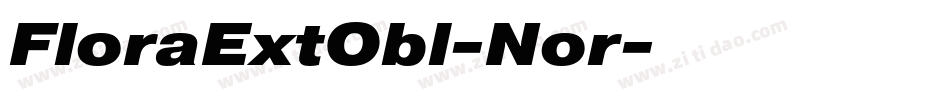 FloraExtObl-Nor字体转换