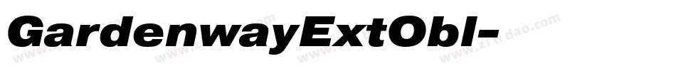 GardenwayExtObl字体转换