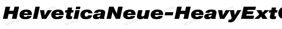 HelveticaNeue-HeavyExtObl字体转换