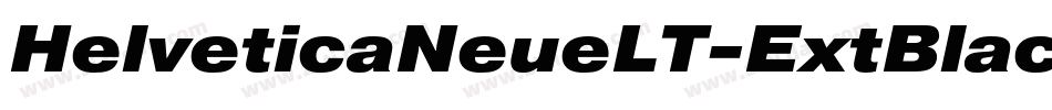HelveticaNeueLT-ExtBlackCondObl字体转换