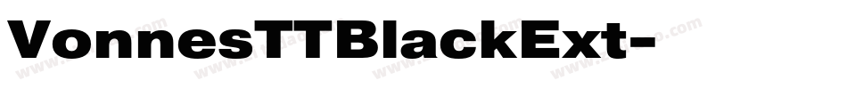 VonnesTTBlackExt字体转换