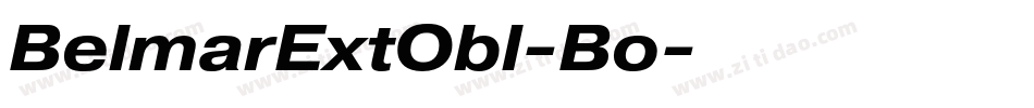 BelmarExtObl-Bo字体转换