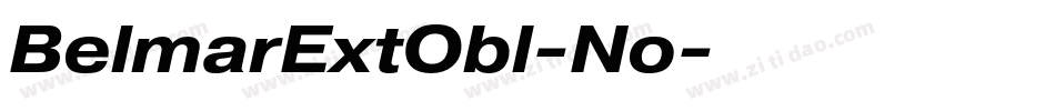 BelmarExtObl-No字体转换