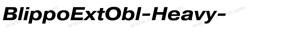 BlippoExtObl-Heavy字体转换