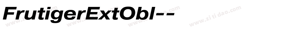 FrutigerExtObl-字体转换