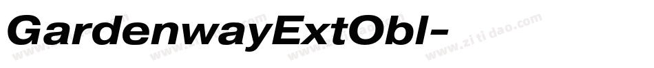 GardenwayExtObl字体转换
