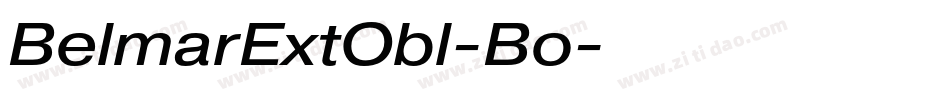 BelmarExtObl-Bo字体转换