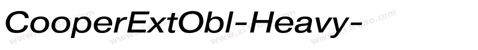 CooperExtObl-Heavy字体转换