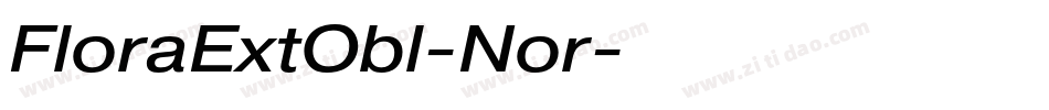 FloraExtObl-Nor字体转换