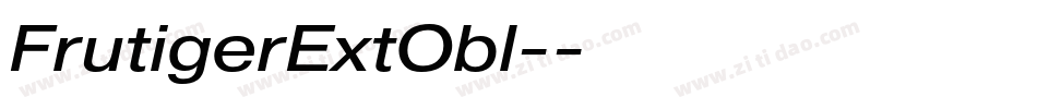 FrutigerExtObl-字体转换