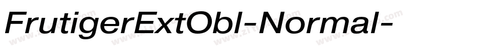 FrutigerExtObl-Normal字体转换