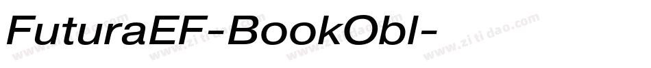 FuturaEF-BookObl字体转换