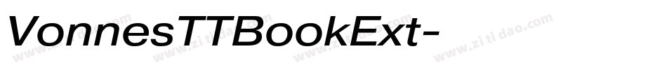 VonnesTTBookExt字体转换